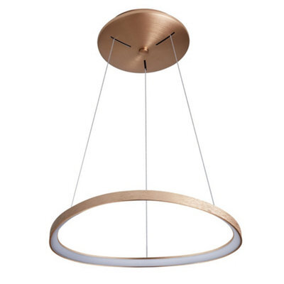 Luminosa Lighting Luminosa Modern Led Hanging Pendant Brushed Gold, Warm White 3000K 2640Lm Dimmable - image 1