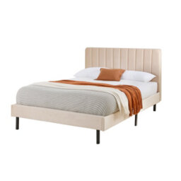 Aspire Verona Plush Velvet Bed Frame, Upholstered Platform Bed In Pink, Navy, Steel Or Cream, Single To Super King - thumbnail 5