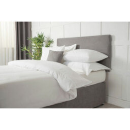 Belledorm Faux Suede Plain Headboard Cover Charcoal (70Cm X 180Cm) - thumbnail 2