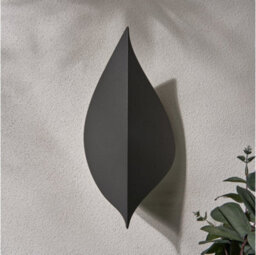 Zink Zn-43344-Anth Alani Outdoor Ip65 9W Led 4000K (Cool White) Leaf Style Wall Light In An Anthracite Finish - thumbnail 3