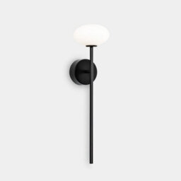 Luminosa Lighting Luminosa Bloom Bathroom Wall Lamp Black Led 7.5W 2700K Ip44 On-Off - thumbnail 1