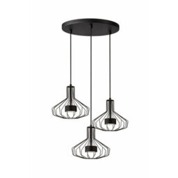 Luminosa Lighting Luminosa Axia Cluster Pendant Ceiling Light Black 3X Gx53 - thumbnail 1
