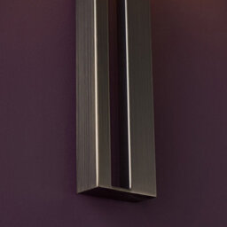 Luminosa Lighting Luminosa Macerata Wall Lamp Brushed Bronze Plate & Mink Satin Fabric - thumbnail 6