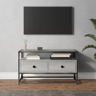 Walplus Tv Cabinet Grey Sonoma 80X35X45 Cm Engineered Wood - image 1
