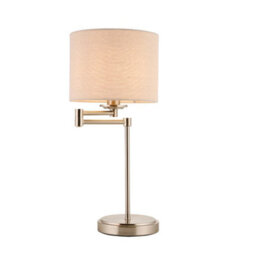 Pagazzi Lighting Pagazzi Marston Satin Nickel Table Lamp - thumbnail 6