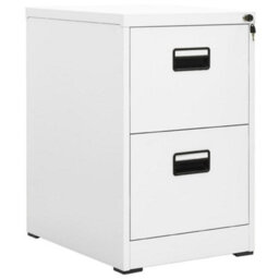 Berkfield Filing Cabinet White 46X62X72.5 Cm Steel