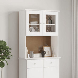 Berkfield Dresser Top Alta White 77X30X92 Cm Solid Wood Pine