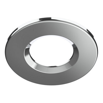 Bubly Bathrooms Polished Chrome 70mm Cut-Out Downlight Bezel For Riga Uno Multi-Wattage & Ip65 Rated Lights