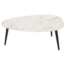 Buttercup Farm Opal Coffee Table With White Marble Top & Metal Legs - - L60 X W90 X H35 Cm - thumbnail 5