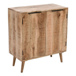 Wyld Haus California Mango Wood Drinks Cabinet, 2 Doors, 800X400X900mm - thumbnail 3