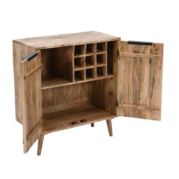 Wyld Haus California Mango Wood Drinks Cabinet, 2 Doors, 800X400X900mm - thumbnail 4