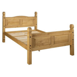 Bed Frame 4Ft6 Double High End Solid Mexican Pine Frame Waxed Bedroom - thumbnail 3