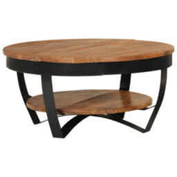 Vidaxl Coffee Table 65X65X32 Cm Solid Acacia Wood - thumbnail 9