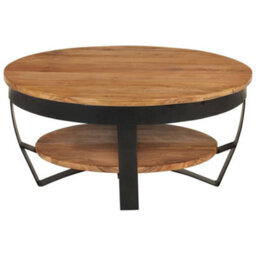 Vidaxl Coffee Table 65X65X32 Cm Solid Acacia Wood - thumbnail 2