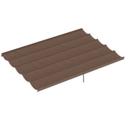 Outsunny 3.5X2.6 M Pergola Cover Replacement For 4X3 M Frame, Brown - thumbnail 2