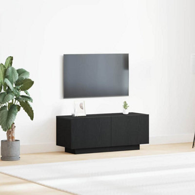 Berkfield Bedside Cabinet Black Oak Cm Engineered Wood - image 1