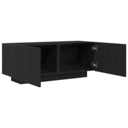 Berkfield Bedside Cabinet Black Oak Cm Engineered Wood - thumbnail 4