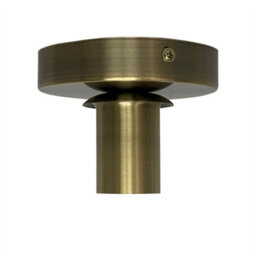 First Choice Lighting Set Of 2 Cynthia - Antique Brass Ceiling Flush Lights For Shades - thumbnail 2