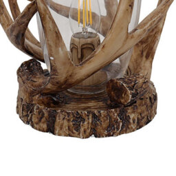 Pagazzi Lighting Pagazzi Lochranza Rustic Table Lamp With Clear Shade - thumbnail 7