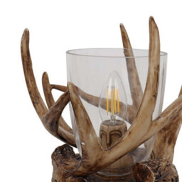 Pagazzi Lighting Pagazzi Lochranza Rustic Table Lamp With Clear Shade - thumbnail 6