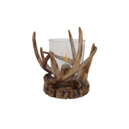 Pagazzi Lighting Pagazzi Lochranza Rustic Table Lamp With Clear Shade - thumbnail 4