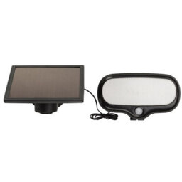 Solar Powered Pir Motion Sensor Security Floodlight - 500 Lumen Outdoor Garden Wall Light With 8M Detection - H12.5 X W26.5Cm - thumbnail 3