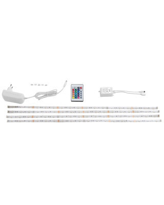 Wyld And Coco Kaladan Set Of 4 Multicolour Led Strips 60 Cm With Remote Control For Home Decor Lighting - image 1