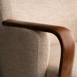 Valencia Emma Fabric Accent Chair Chestnut Kiln Dried Wood Timeless Classic Design Wooden Frame Ultimate Comfort - thumbnail 5