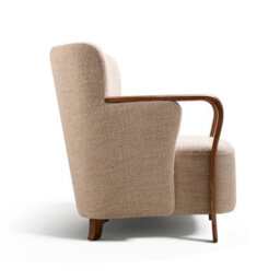 Valencia Emma Fabric Accent Chair Chestnut Kiln Dried Wood Timeless Classic Design Wooden Frame Ultimate Comfort - thumbnail 8