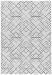 White Outdoor Rug, Geometric Stain-Resistant Rug For Patio Garden Balcony, 4mm Modern Outdoor Area Rug-160Cm X 230Cm - thumbnail 6