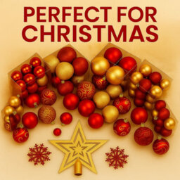 Trendi 106 Piece Red & Gold Shatterproof Christmas Bauble Set With Tree Topper Festive Ornament Set For Tree, Home & Party Decor - thumbnail 2