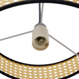 Living And Home E27 Handwoven Naturally Rattan Pendant Light, 40Cm(Dia) - thumbnail 7