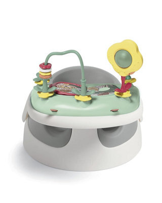 Mamas & Papas Baby Snug Seat And Activity Tray With Adjustable Features, Supportive, Stable Easy Clean Design, Pebble Grey