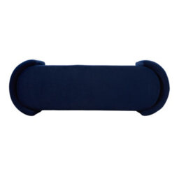 Living And Home Blue Chenille Fabric Upholstered Storage Bench Bed End Bench Hallway Bench W 1250 X D 440 X H 450 mm - thumbnail 4