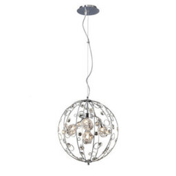 Luminosa Lighting Luminosa Sorrento Pendant Ball 3 Light G9 Polished Chrome/crystal - thumbnail 1