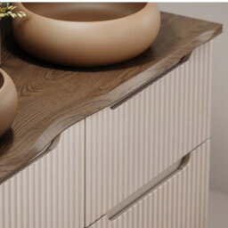 Heze Furniture Noca Bathroom Cabinet 60Cm With Casella Worktop - Cashmere - thumbnail 5