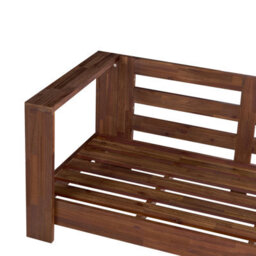 Beliani Garden Corner Sofa 5 Seater Marettimo Certified Acacia Wood Green Right Hand - thumbnail 9