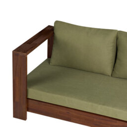 Beliani Garden Corner Sofa 5 Seater Marettimo Certified Acacia Wood Green Right Hand - thumbnail 8