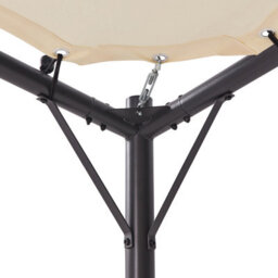 Beliani Gazebo Aventine Metal 300 Cm 300 Cm Beige - thumbnail 5