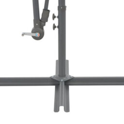Berkfield Cantilever Umbrella With Aluminium Pole 300 Cm Taupe - thumbnail 5