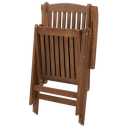 Beliani Set Of 2 Garden Chairs With Cushions Amantea Premium Acacia Wood Blue - thumbnail 8