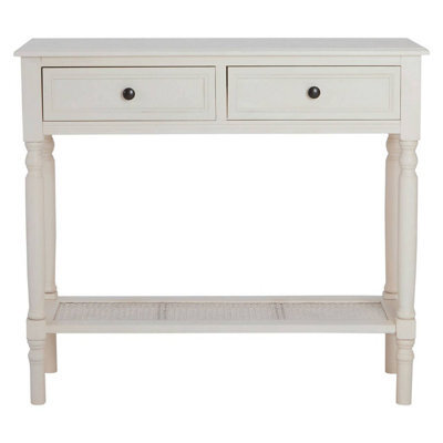 Orsina Console Table For Hallway, Pine Wood Hallway Table For Home Décor, Wood Table With 2 Drawers For Office - image 1