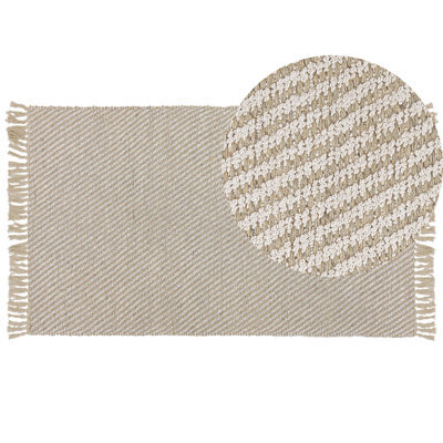 Beliani Rug Aladag Beige 80 X 150 Cm Jute - image 1