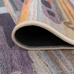 Loomed Multi-Colour  Abstract Soft Chenille Washable Living Room Area Rug 160Cm X 230Cm - thumbnail 7