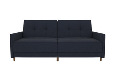 Dorel Home Andora Sprung Sofa Bed In Fabric Navy Blue - image 1