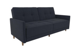 Dorel Home Andora Sprung Sofa Bed In Fabric Navy Blue - thumbnail 2