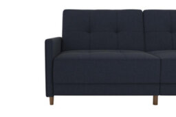 Dorel Home Andora Sprung Sofa Bed In Fabric Navy Blue - thumbnail 3
