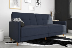 Dorel Home Andora Sprung Sofa Bed In Fabric Navy Blue - thumbnail 6