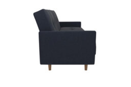 Dorel Home Andora Sprung Sofa Bed In Fabric Navy Blue - thumbnail 4