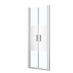 GoodHome Ledava Chrome Effect Mirror Strip Western Shower Door (H)195Cm (W)76Cm - thumbnail 2